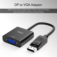 D5 dp转vga转换器母转换器标准displayport转VGA接口DP to VGA